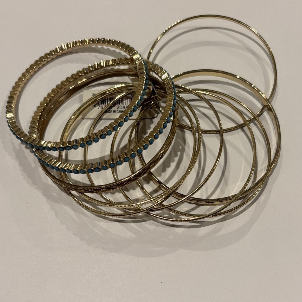 Mixit Gold and Blue Bracelet Collection